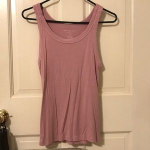 Ribbed American Eagle Mauve Tank